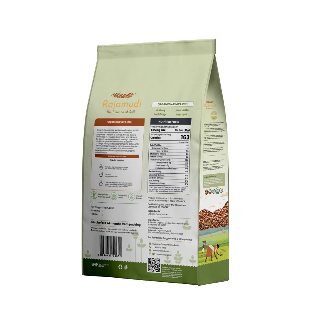 navara rice, organic navara rice, organic red rice, rajamudi navara rice, unpolished navara rice, navara rice 4lb, buy navara rice, rajamudi navara rice, rice for diabetic people, navara red rice