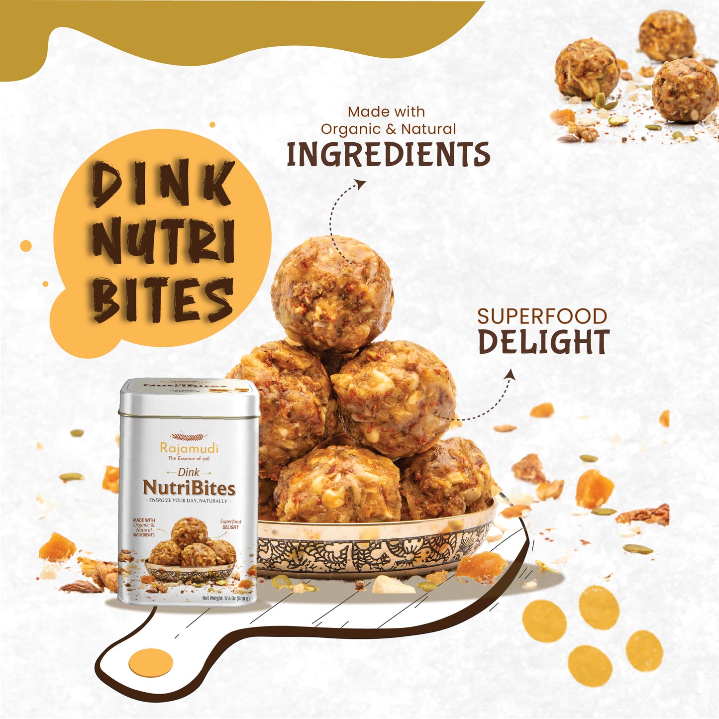 Rajamudi Dink NutriBites 1.1lb- Energize your day, Naturally