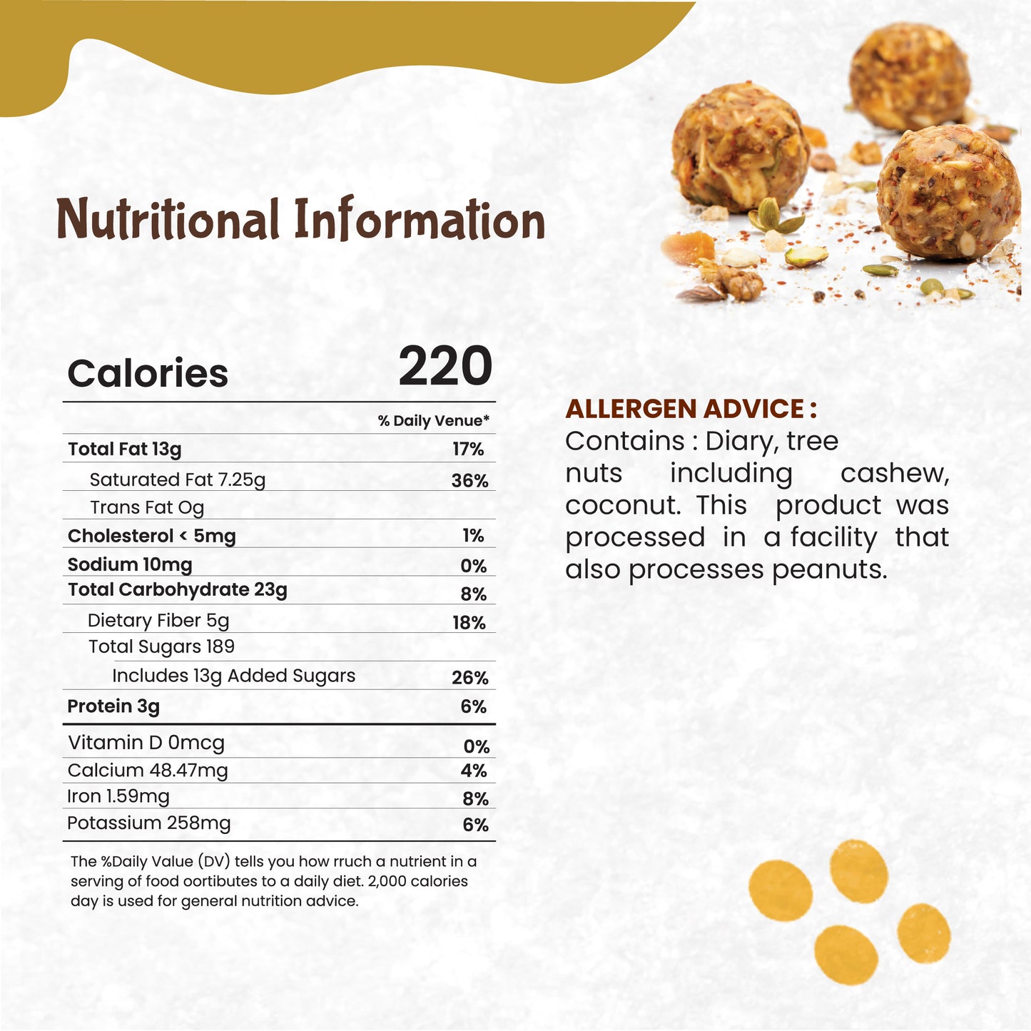 Rajamudi Dink NutriBites 1.1lb- Energize your day, Naturally