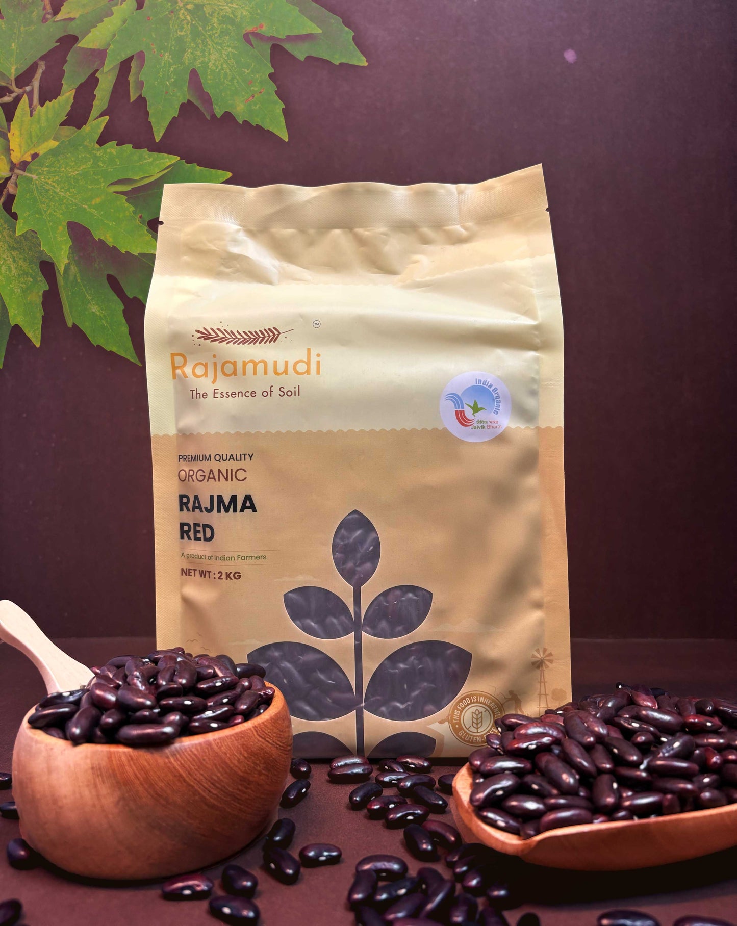 Organic Red Kidney Beans (Rajma) 4lb - Rajamudi Organics