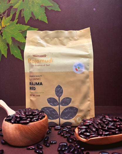 Organic Red Kidney Beans (Rajma) 4lb - Rajamudi Organics