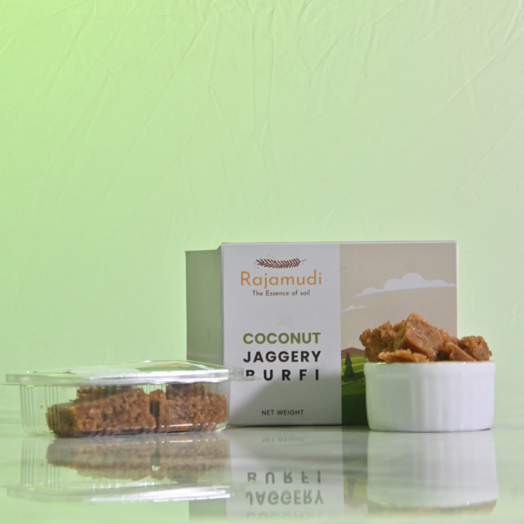 Organic Coconut Jaggery Barfi 0.3lb - The Everyday Dessert